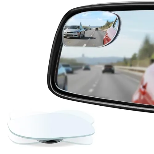 LivTee Blind Spot Mirrors HD Frameless Convex 2-Pack