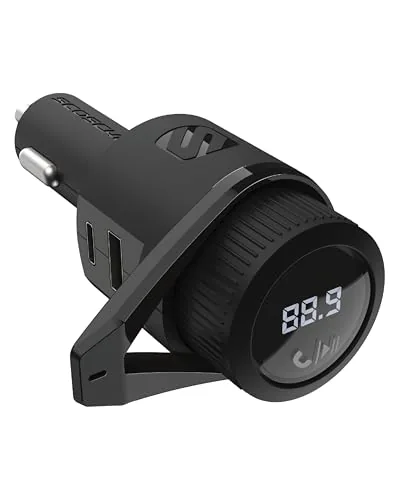 Scosche BTFM9 FM Transmitter with Dual USB-C/A Charging