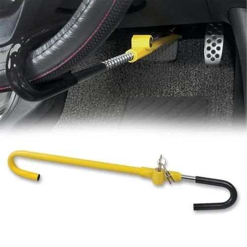 KAYCENTOP Steering Wheel to Brake Pedal Lock Yellow
