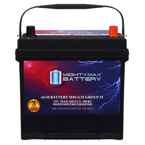 Mighty Max MM-G35 AGM Car Battery 650 CCA