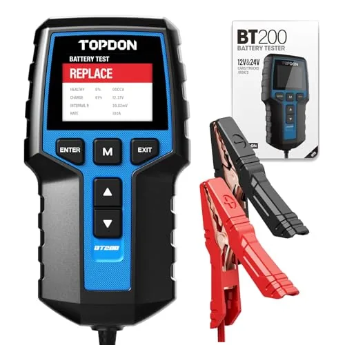 TOPDON BT200 12V/24V Battery Tester 100-2000 CCA