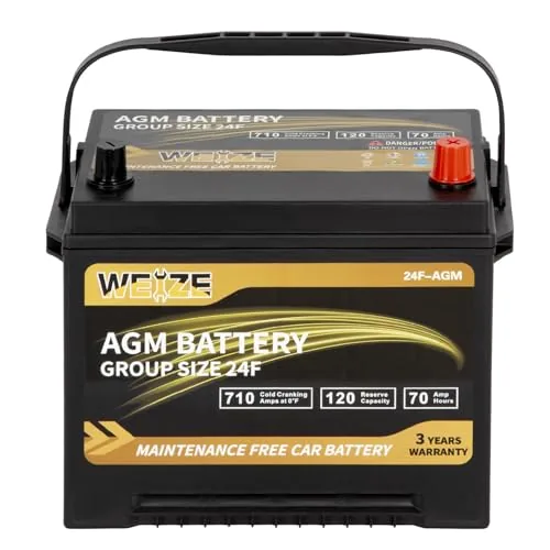 Weize Platinum AGM Group 24F Battery 710CCA 70AH