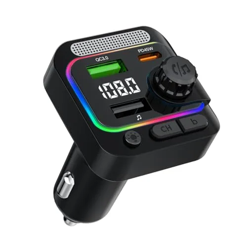 DIAWICYAR 63W FM Transmitter Bluetooth 5.4 Car Adapter
