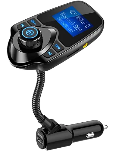 Nulaxy KM18 Bluetooth 5.4 FM Transmitter LCD Screen