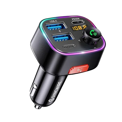 Syncwire BT 5.4 FM Transmitter with 48W Fast Charging
