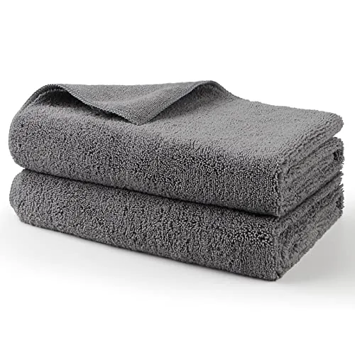 HOMEXCEL Microfiber Car Drying Towel 2-Pack 31x24in