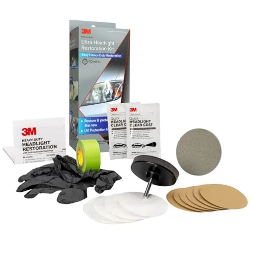 3M Ultra Headlight Restoration Kit with Drill Attachment