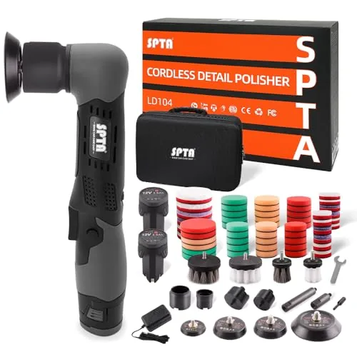 SPTA 12V Cordless Mini DA/RO Polisher Kit