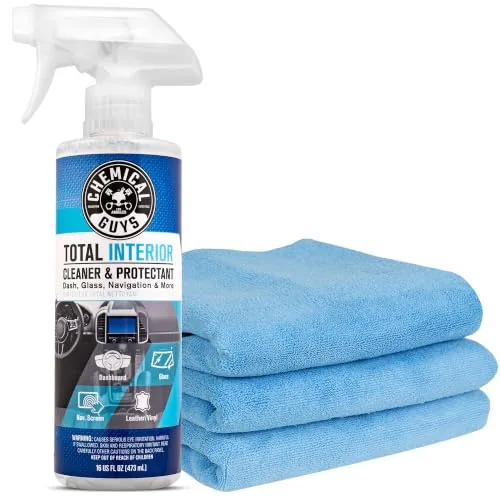 Chemical Guys Total Interior Cleaner with 3 Microfiber Towels