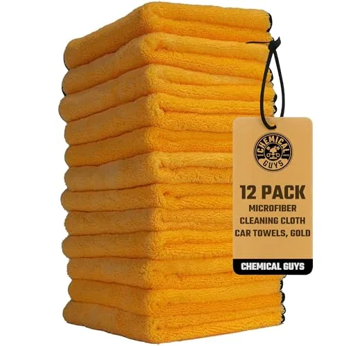 Chemical Guys Professional Microfiber Towels 16x16in 12-Pack