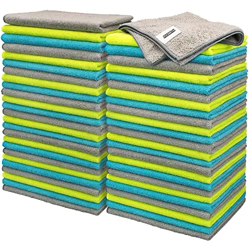FIXSMITH Microfiber Cleaning Cloths 50-Pack 16x12in