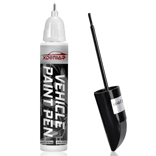 xdotoar Black Touch Up Paint 2-in-1 Pen and Brush