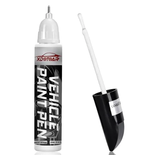 xdotoar White Touch-Up Paint Pen with Dual Metal/Brush Tip