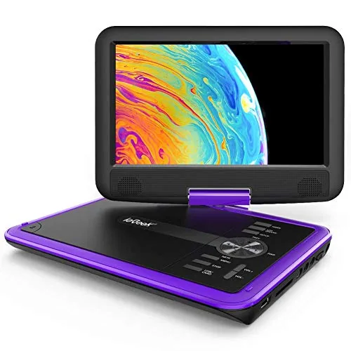 ieGeek 11.5in Portable DVD Player, 9.5in HD Screen, Purple