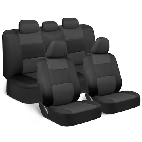 BDK PolyPro Seat Covers Full Set Charcoal on Black