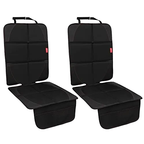 MORROLS Car Seat Protector 2-Pack with Mesh Pockets