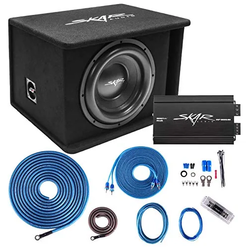 Skar Audio SDR 12" 1,200W Subwoofer Bundle with Amp