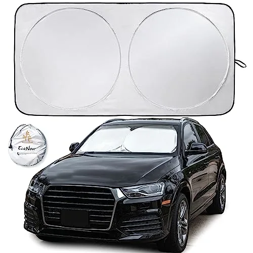 EcoNour Foldable Windshield Sun Shade Multi-Size UV Block