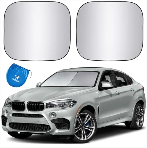 EzyShade Windshield Sun Shade with Shield-X Reflective Tech