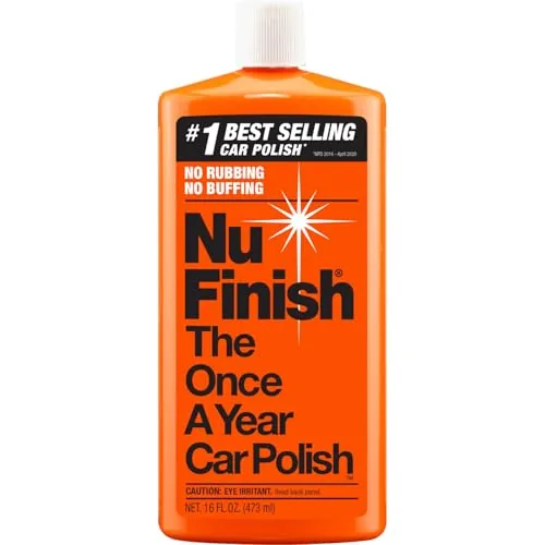 Nu Finish Once A Year Car Polish Liquid 16 oz