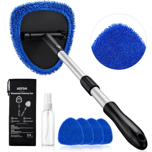 AstroAI 21" Windshield Cleaner with 4 Microfiber Pads