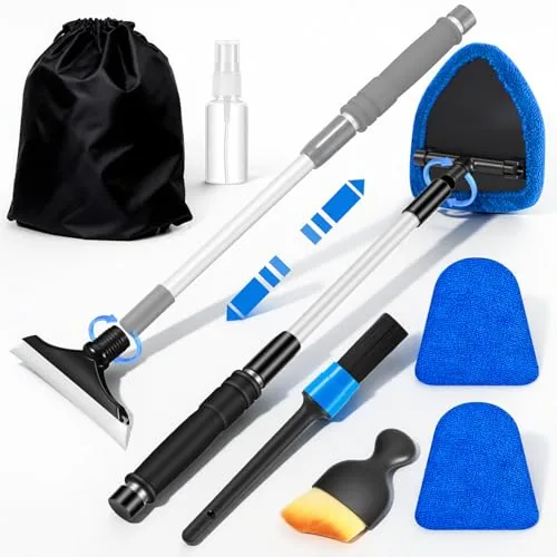 vioview 8-in-1 Windshield Cleaner with Extendable Handle