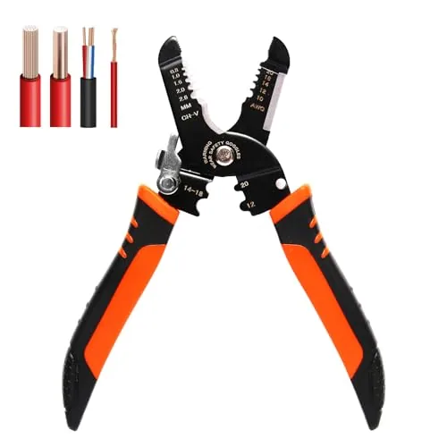 Htaexpu 5-in-1 Wire Stripper and Crimper 10-22 AWG