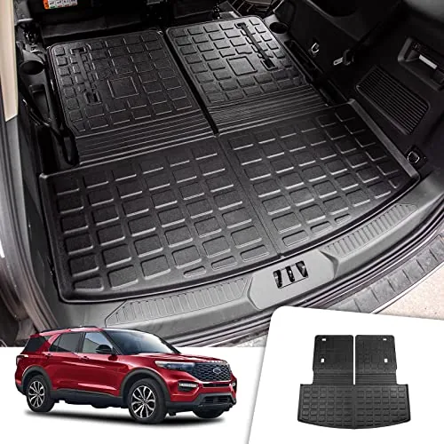 Rongtaod Ford Explorer 2020-2026 Cargo Mat with Seat Covers