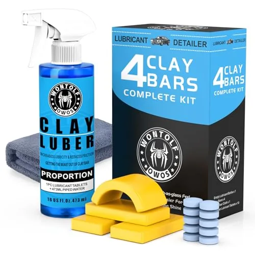 Wontolf Clay Bar Kit with Effervescent Lubricant Tablets