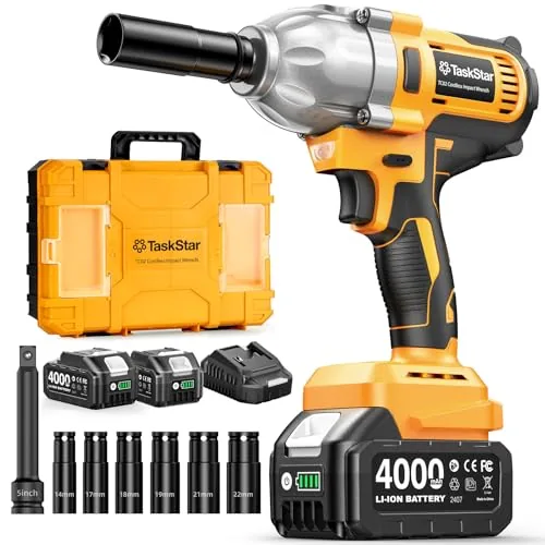 TaskStar 1/2" Cordless Impact Wrench 1032 ft-lbs