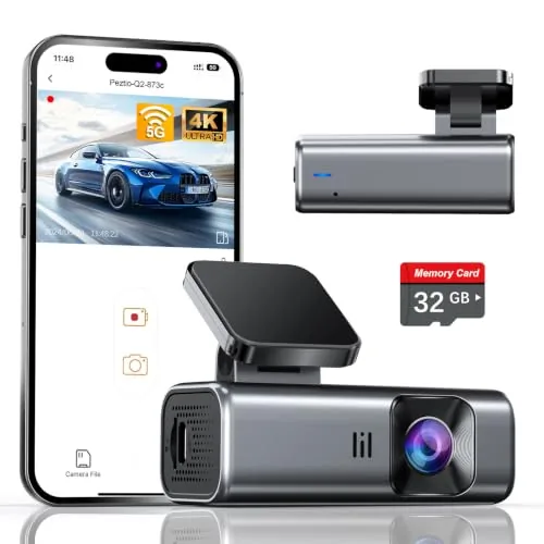 Galphi 4K Dash Cam Front with 5GHz WiFi