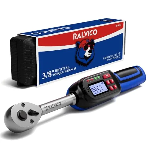RALVICO 3/8 Digital Torque Wrench 5-99.57 Ft-Lb