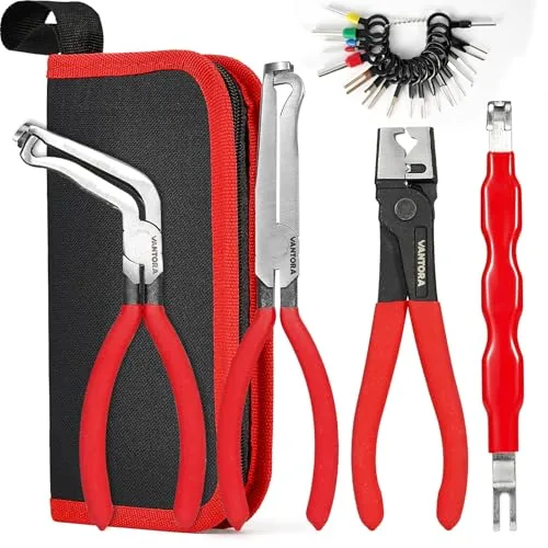 Vantora 5-Piece Automotive Disconnect & Hose Clamp Plier Kit