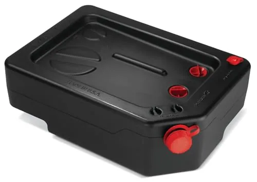 PAK 10-Qt Oil Drain Pan Dual-Drain USA-Made
