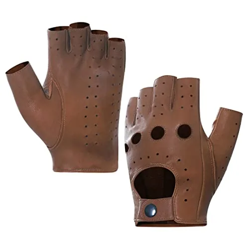 Harssidanzar GM032US Fingerless Lambskin Driving Gloves