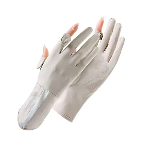 SUJAYU UPF 50+ Full Finger Sun Gloves for Women