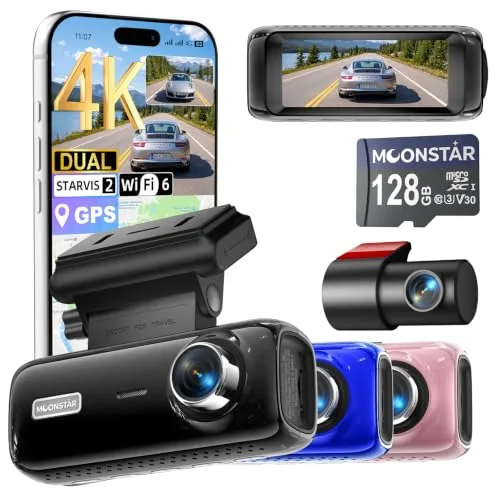 LHSYJ Dual Dash Cam 4K Front 2K Rear Sony STARVIS 2