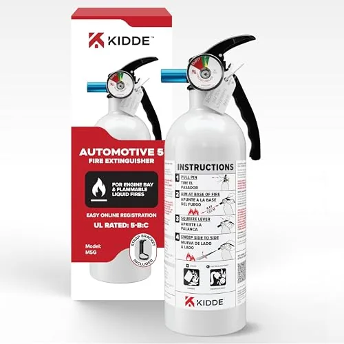 Kidde Auto 5 Car Fire Extinguisher, 5-B:C Rated