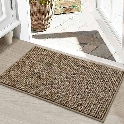 BEQHAUSE Dirt Trapper Door Mat 20x32 Non-Slip Washable