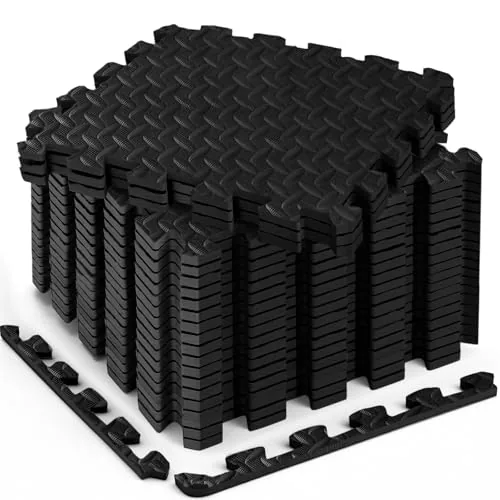 Haulcove 18-Pc EVA Foam Puzzle Tiles, 0.4in Thick