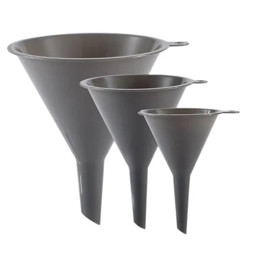 DolphinSmile 3-Piece PP Plastic Kitchen Funnel Set