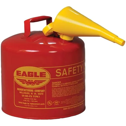Eagle 5-Gallon Type I Steel Safety Gas Can