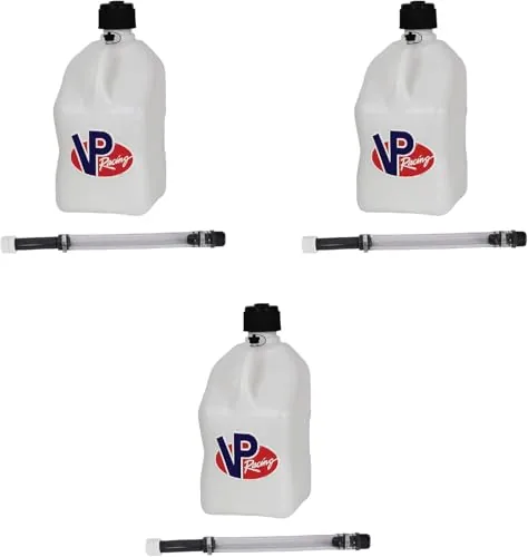 VP Racing 3522-CA 5.5-Gal Square Jug 3-Pack w/ Hose