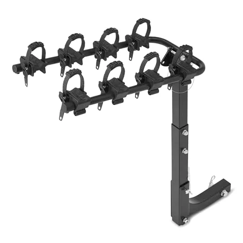 Amazon Basics 4-Bike Hitch Rack 2-Inch Anti-Rattle