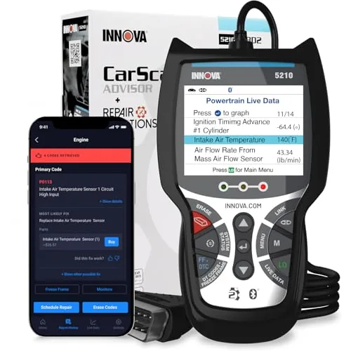Innova 5210 OBD2 Scanner with Battery Tester