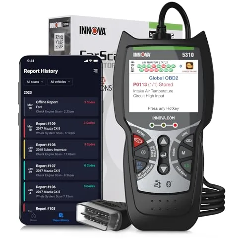 Innova 5310 OBD2 Scanner with ABS, SRS & Live Data