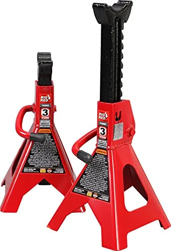 BIG RED T43202 3-Ton Steel Jack Stands, 1 Pair