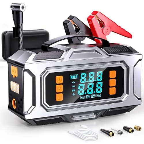 VIAXYIK 8000A Jump Starter with 180PSI Air Compressor