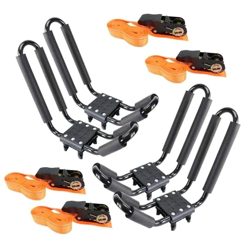 YUANSHI J-Bar Kayak Roof Rack 2-Pair Heavy Duty Set