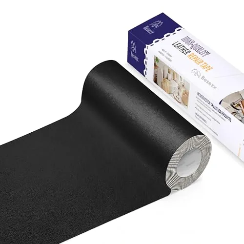 Besezx Self-Adhesive Leather Repair Tape 3.1x60in Black